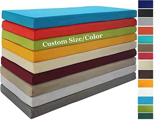 Cojín impermeable para banco de jardín con espuma suave para columpio 2