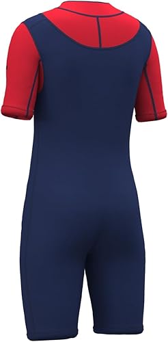 Vista 7 de Traje de neopreno para niños y niñas, 3/0.079 in, traje térmico completo para natación, surf en agua fría Traje completo 3/0.079 in-Rosa