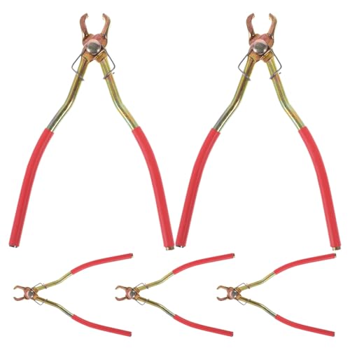 BAZEITFLOW Schiaccianoci Portatile in Acciaio Inox 5 Pezzi Pinza Manuale Ergonomica per Nocciole Castagne e Pinoli Attrezzo Multifunzionale per Uso Domestico e Picnic