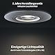 Scandinavian home 6er Set LED Spot 230V 4,3W Warmweiß Schwenkbar 68mm - 75mm I Badezimmer geeignet I CRI 90 350lm 3000K 68mm I Edelstahldesign I LED Einbaustrahler Deckeneinbauleuchte flach