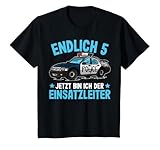 Kinder Polizei Fünf Jahre | 5. Geburtstag Junge Polizei T-Shirt
