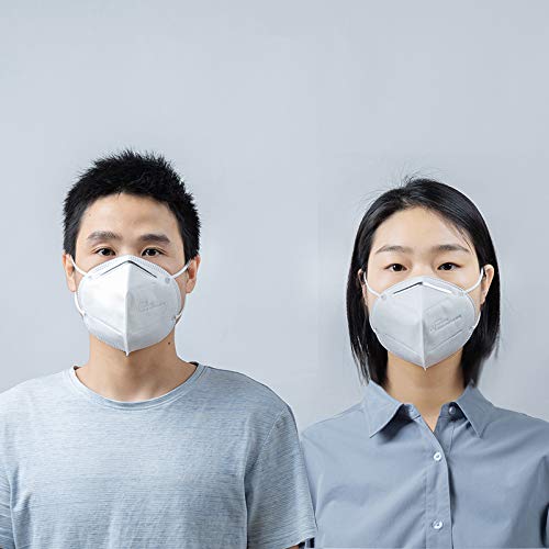 Docooler-1 10 Pcs Disposable Shield Dustproof Anti-fog Sanitary 4-Layers Face Mas k Breathable Mouth for Dust (EN149:2001+A1 2009)