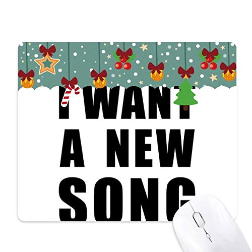 Alfombrilla de ratón para juego y oficina con diseño musical navideño