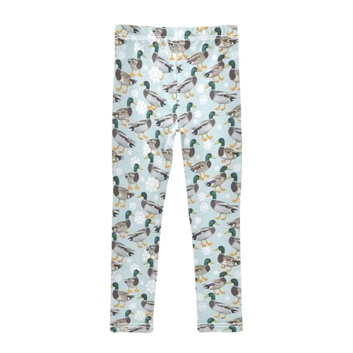 senya Girls Printed Leggings Yoga Pants Duck Snow Pattern for Kids in 4t to 10 Years, 4T2
