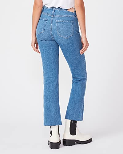 PAIGE Women's Colette Vintage High Rise Cropped Flare W/Raw Hem4