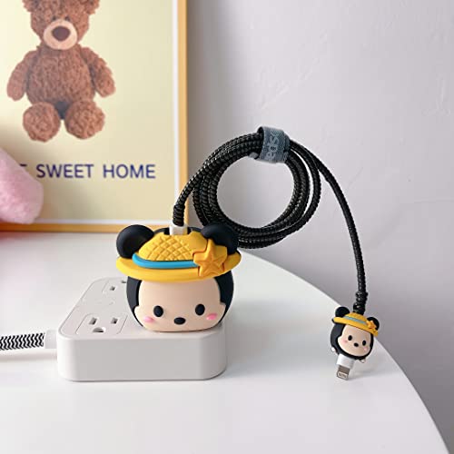 Funda para cargador 20W Apple de ratón 3D y protector de cable 2