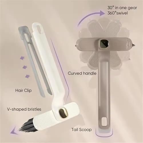 Image of TAZLYN 360 Degree Rotating Duster for Home Cleaning Brush Bathroom Tiles Cleaning Tools for Use Hard Bristle Gap car Door Kitchen Floor Cleaner Door Window Groove Cleaner House Cleaning Products Pk1