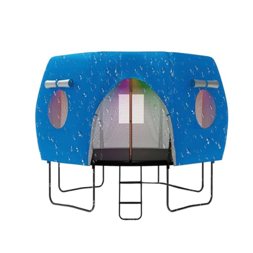 Trampoline Tent Awning Sunshade ? Oxford Cloth 6ft-14ft | Outdoor Trampolin | Windproof Waterproof Lantern Top Sunblock Protecto