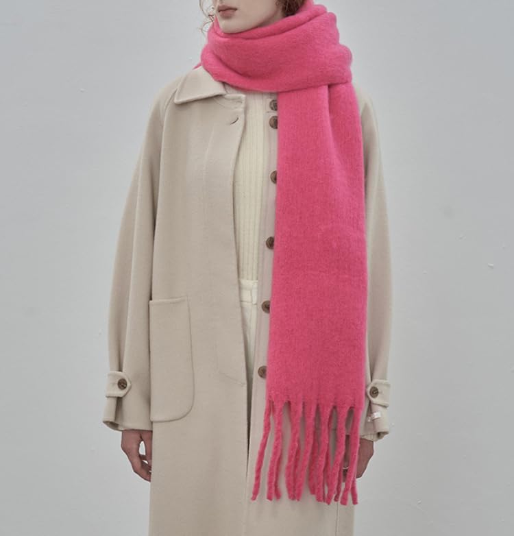 Women Chunky Scarf, Soft Warm Winter Scarf for Cold Weather, Christmas Blanket Scarves Pashmina Shawl Wrap - Image 2