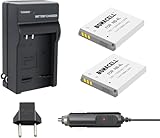 Bonacell NB-4L 1200mAh Replacemen Battery 2 Pack and Charger Kit Comaptible with Canon PowerShot ELPH 100/300/310 HS, SD1000/1100 IS/1400 is, SD200, SD30/300, SD40/400/430/450, SD600/630, SD940 is
