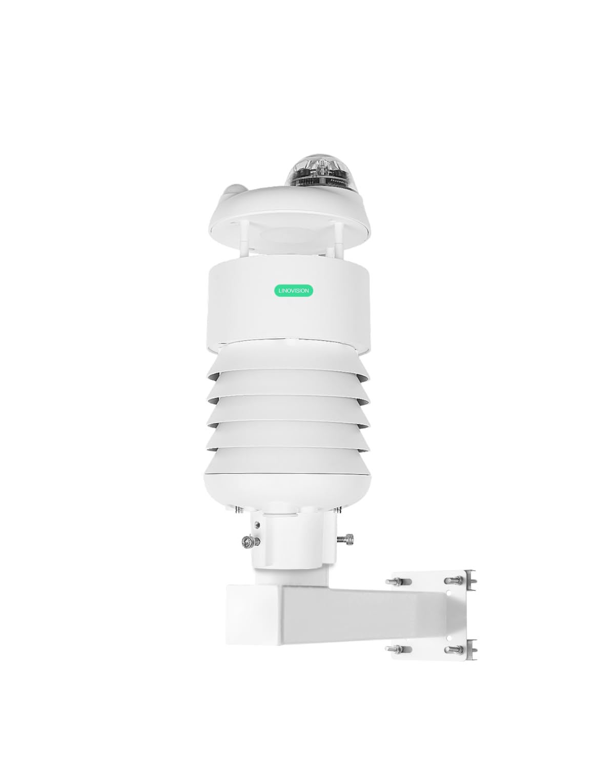 LINOVISION RS485 Modbus 7-in-1 Weather Station for Temperature, Humidity, barometric Pressure, Light, Precipitation (Rain), Wind Speed and Direction