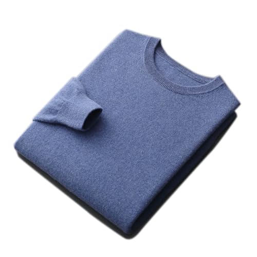 Wool Men's Sweater O-Neck Knitted Long-Sleeved Men's Pullover Basic Solid Color Casual top