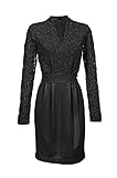  Heine - Best Connections Damen-Kleid Kleid mit Spitze Schwarz Größe 36