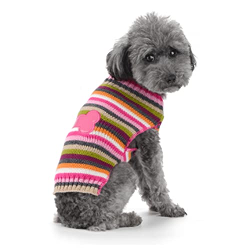 ABRRLO Hund Pullover Dog Sweater Hundepullover Haustier Hundepulli Warm Welpe Kleine Mittel Hunde (XS, Rosa)
