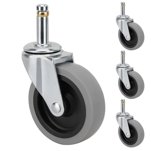Replacement Casters Compatible with WaveBrake Mop Bucket: 3 Inch Set of 4 Heavy Duty TPR Weber Grills Shop Vac Replacement Wheels (4 Swivels) by BeiLan - Used condition - Image 7
