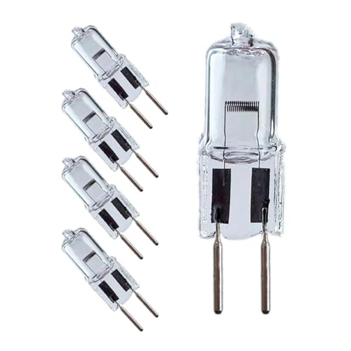 JZLBBC 5PC GY6.35 bombilla halogena 12V 100W ACDC G6.35 12V 20W Bombilla Cápsula Lámpara Blanco Cálido 2700K regulable 75W