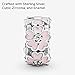 Pandora Jewelry Pink Primrose Flower Clip Cubic Zirconia Charm in Sterling Silver