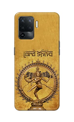 Image of PRINTFIDAA Lord Shiva As Nataraj Printed Designer Hard Case for Oppo F19 Pro Back Cover -(e) RPM1004