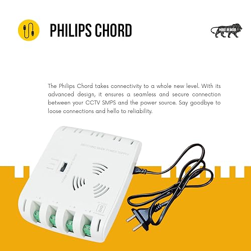 Image of FYBER SMPS for CCTV Camera 4 Channel Power Supply 12v Suitable for Any Brand HD Analog Surveillance Dome Bullet Cameras Independent Series