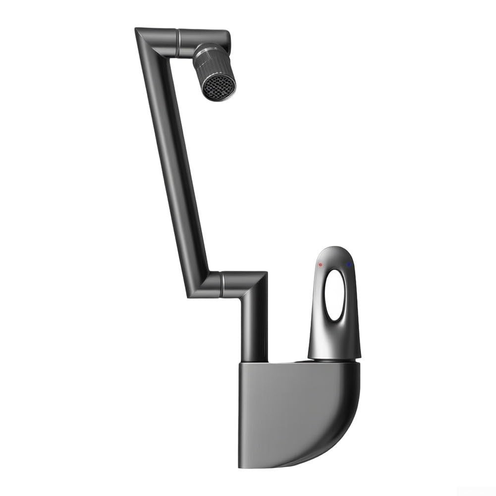 para grifo Lavabo Giratorio para latón Monomando Baño para(white)