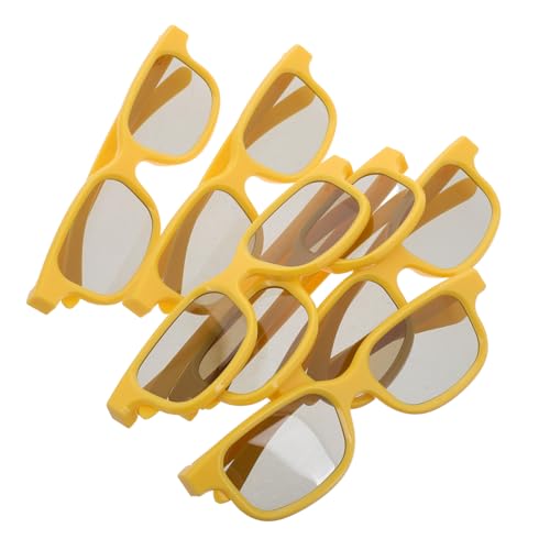 TOBBOMEY 6pièces Lunettes Plastique pour Cinéma École Et Jeux Accessoires De Visionnage Amusants Et Confortables