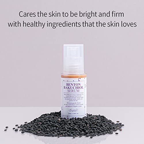Benton Bakuchiol Serum - Nourishing Serum For Face With Bakuchiol Retinol Alternative - Anti-Aging Facial Serum To Improve Elasticity And Control Photoaging - Antioxidant Serum For Sensitive Skin, 1.18 Fl.oz. #TOP6