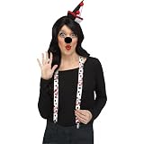 Fun World | Evil Clown | Set 3-pc Instant Costume, Hat, Nose, Glasses