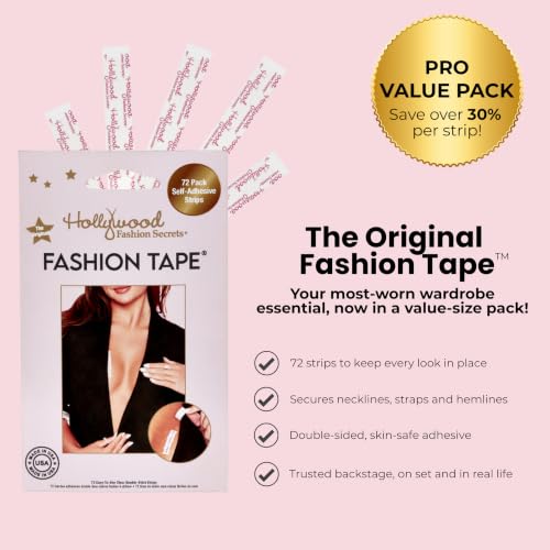 Image of Hollywood Fashion Secrets The Original Double Sided Fashion Tape, 72 Strips