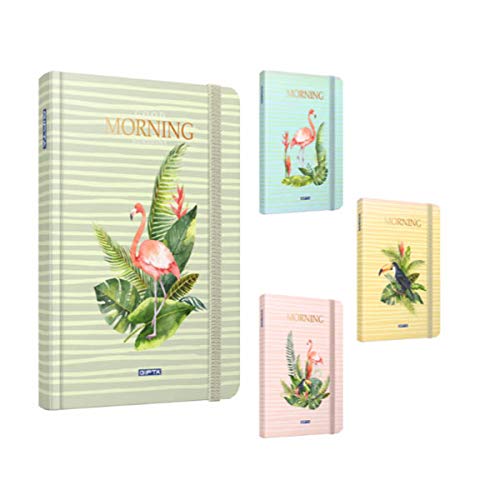 Lebensmittel 190769 - Quaderno 13 x 21 Morning duro, 120 fogli, strisce 3793