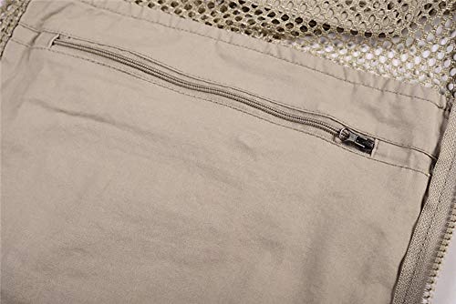 Daoba Sommer Outdoor Sport Weste Mesh Atmungsaktiv Safari Weste Mit Vielen Taschen Für Jagd Angeln Camping