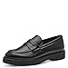 Produktbild MARCO TOZZI Damen Loafer ohne Absatz aus Kunstleder Klassisch, Schwarz (Black), 39