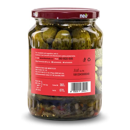 Image of Neo Sliced Jalapenos 680g I 100% Plant Based I Ready-to-Eat Fibre-Rich Topping for Pizza, Pasta, Wraps and Salads I (Pack of 1)