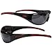 Siskiyou Sports NCAA Arkansas Razorbacks Unisex wrap Sunglass & Zippered Case Set, Black, One Size, (2CSG12CH)