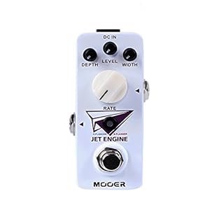 Take off to the skies with the JET ENGINE dual flanger pedal from MOOER. Two different flange pedals packed into a micro modulation pedal Switching between H.FLANGER and B.FLANGER will change the frequency range of the modulation providing anything f...