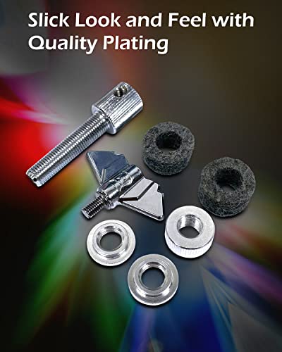Ehwd Premium Hi-Hat Clutch, Single-Threaded Metal Locking Nut, Fits 6Mm Rod, Withstands Years Of Heavy Use, Effortless & Reliable, For Players Of All Musical Genres & Skill Levels. Hec #TOP4