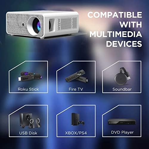 Projetor 6000 Lumens Wifi Android Bluetooth - Pima Es