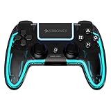 ZEBRONICS MAX LINK PRO, Wireless Controller, Hall Effect, 6 Axis Gyro, Analog Triggers, Touch Pad, Dual Motor Haptics, Macro Buttons, Rechargeable Battery, Supports PS4, PS3, Windows, Android, iOS