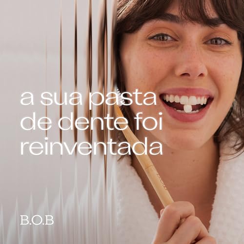 B.O.B Bars Over Bottles Pastilha Dental Menta Com Flúor Anticárie | Natural, vegano, livre de crueld