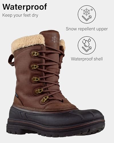 Ice Fields Mangrove 2 Snow Winter Boots for Men, Warm, Insulated, Waterproof Shell, Lace-Up Front2