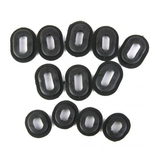 VELURA 5x 12pcs Blk Oval & Round rubber Side Cover Grommets For Motorcycle CG125 |1 x Rose flower|Fairings & Body Work| Parts & Accessories-image-30