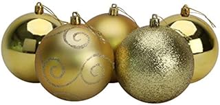 5-100mm Large Baubles - Shiny, Matte & Glitter Design - Christmas Decorations (Red)