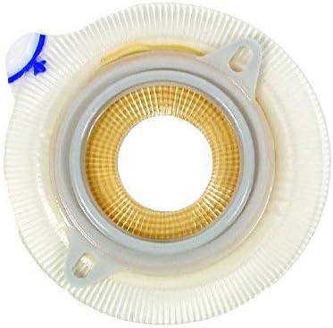 Colostomy Barrier Assura Large Flange Blue Code Synthetic Resin Cut-to-fit, 3/8 to 2-1/8" Stoma (#2833, Sold Per Box)