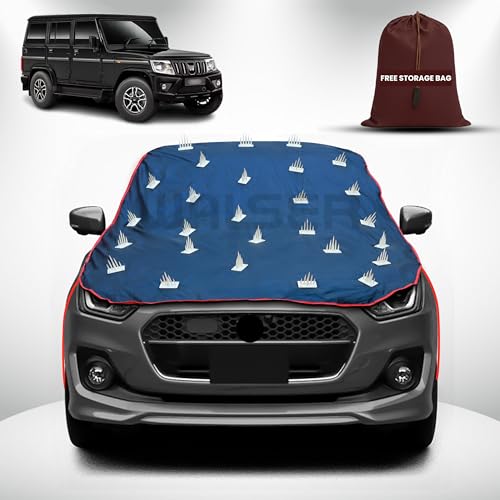 Image of WALSER Spike Car Cover for Mahindra Bolero | Anti-Climb Nail Guard for Dogs & Monkeys | Protects Bonnet, Roof & Dicky | UV, Dust & Snow Protection | Spike Cover with 4 Adjustable Hook