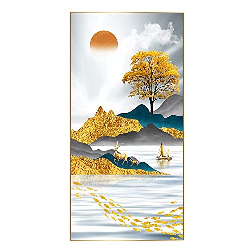 Peinture diamant complet arbre d'argent kit broderie strass 50x120cm point de croix