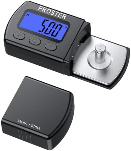 Proster Pesa para Aguja de Tocadiscos 0-5g Escala de Fuerza para ...