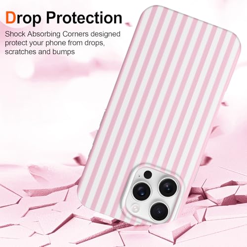 Coque iPhone 16 Pro Hython en TPU souple à rayures - Protection fine contre les chocs - 4