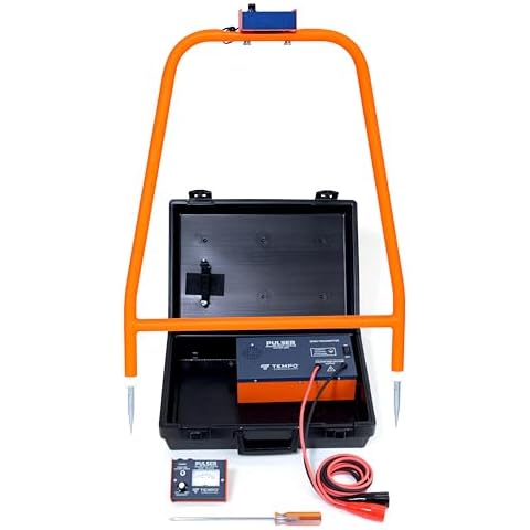 TEMPO Communications PE2003-G Pulser Ground Fault Locator, Underground Wire Break Locator, High-Voltage Signal, A-Frame Receiver, Underground Wire Locator Cover