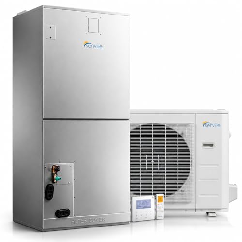 Senville 4 Ton Central Air Conditioner Heat Pump Split System | 48,000 BTU, Inverter, Variable Speed, 208/230V