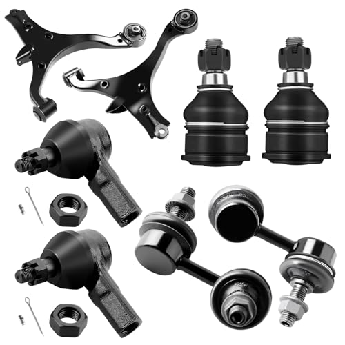 8PCS Front Control Arm Ball Joint Tie Rod End Sway