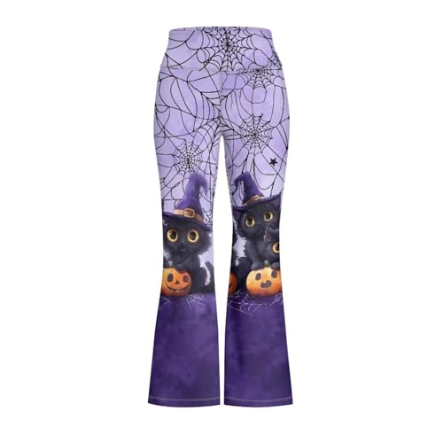 YEXIATODO Girls Wide Leg Yoga Pants Athletic Leggings 5-14 High Waisted Yoga Pants Yoga Active Flared Yoga Pants